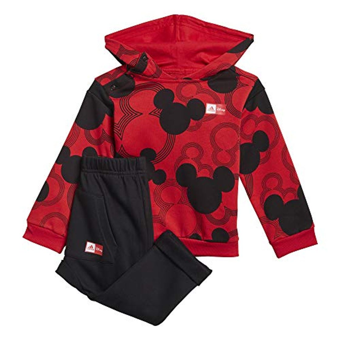 Social adidas GM6936 INF DY MM JOGG2 Sport Set Baby-Boys Top:Vivid Red