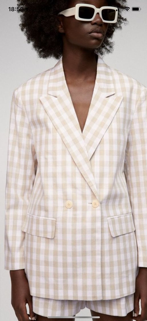 Fashion Gingham Blazer