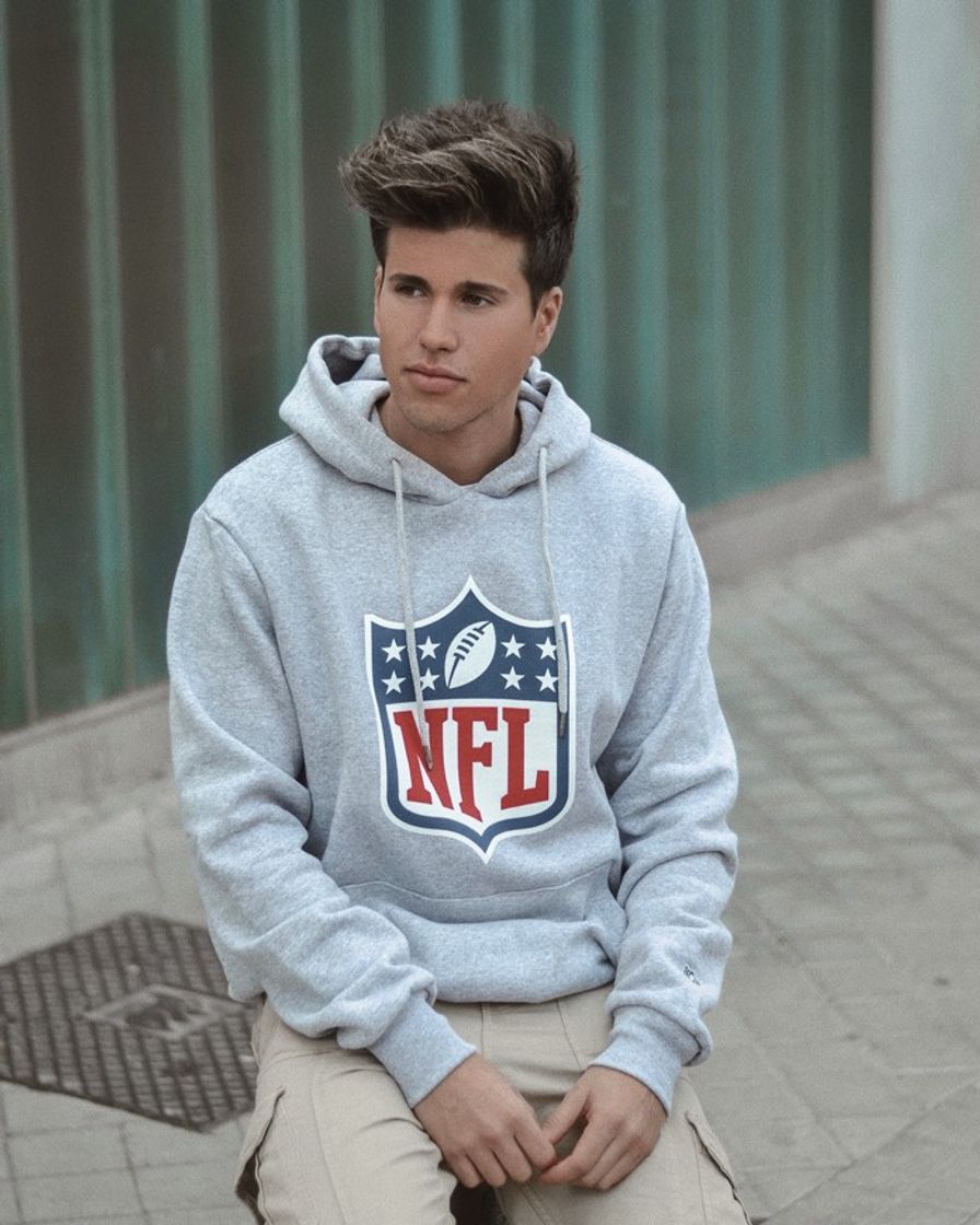 Fashion Sudadera con capucha gris Pullover Hoodie de NFL de New Era