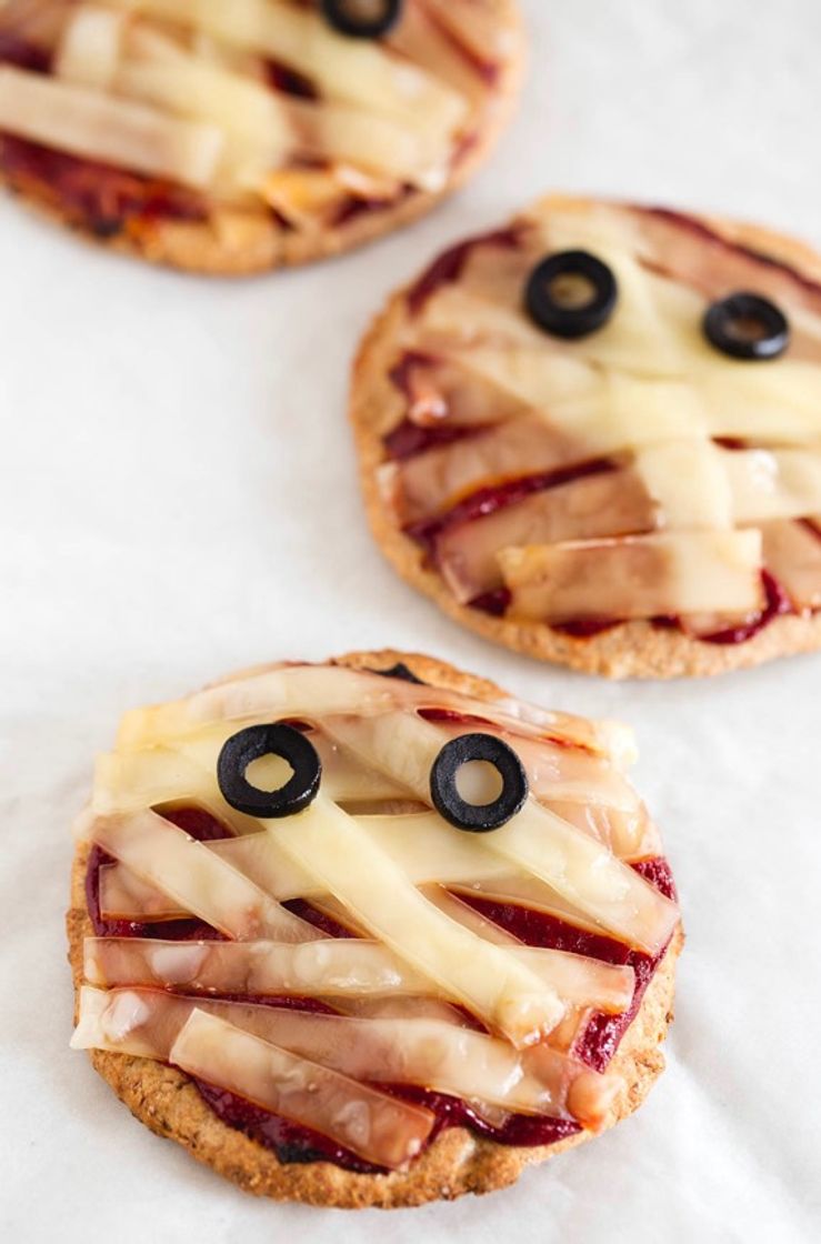 Fashion Receta de Halloween: Mini Pizzas Veganas de Momia | Danza de ...