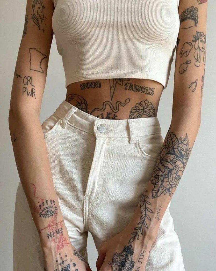 Moda tatuagem retro 