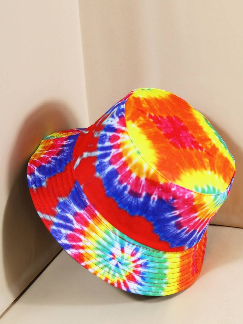 Moda Chapéu de balde de tie dye