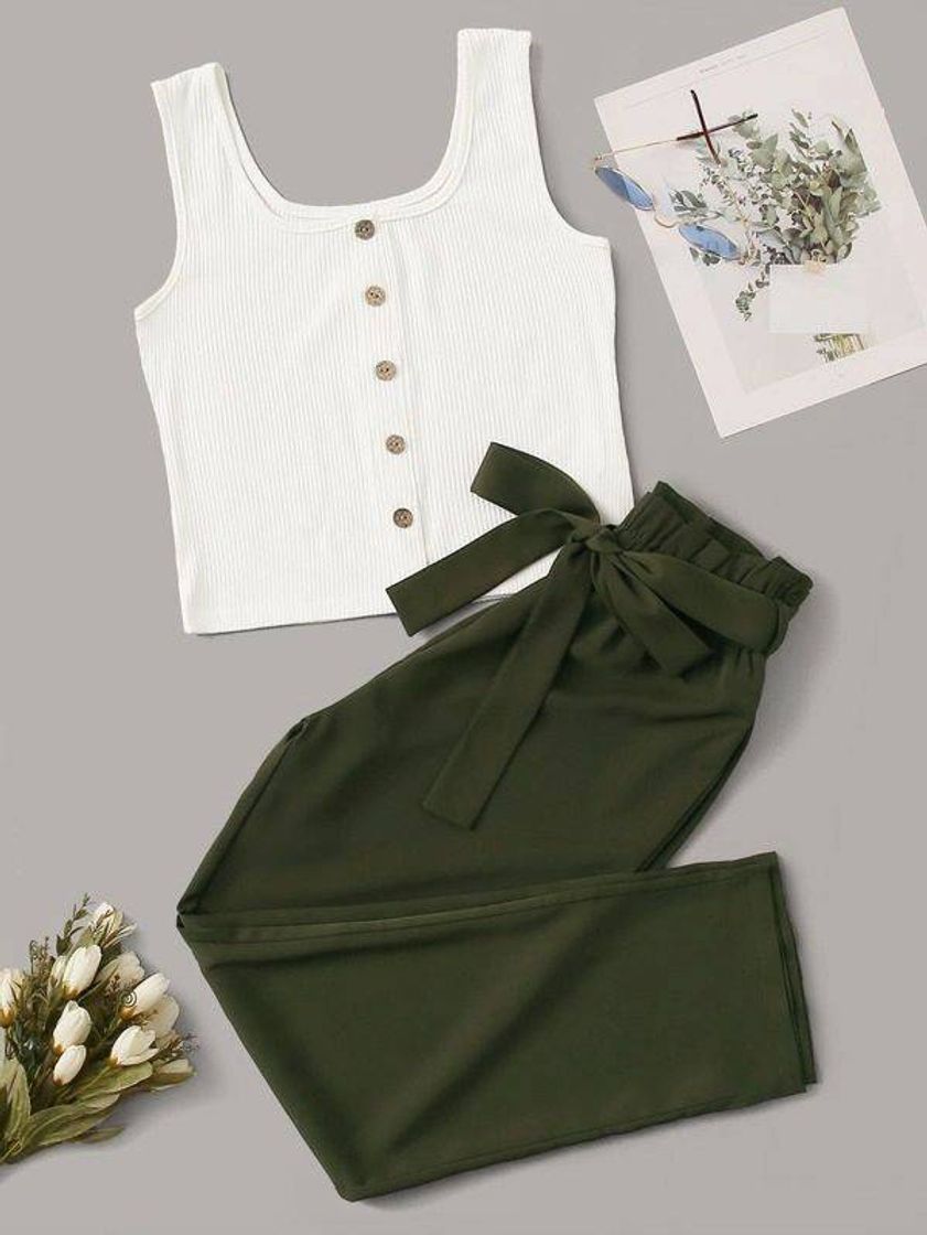 Moda green pants 