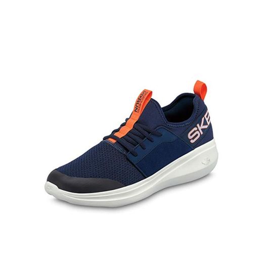 Skechers Go Run Fast Steadfast, Zapatillas sin Cordones para Hombre, Azul