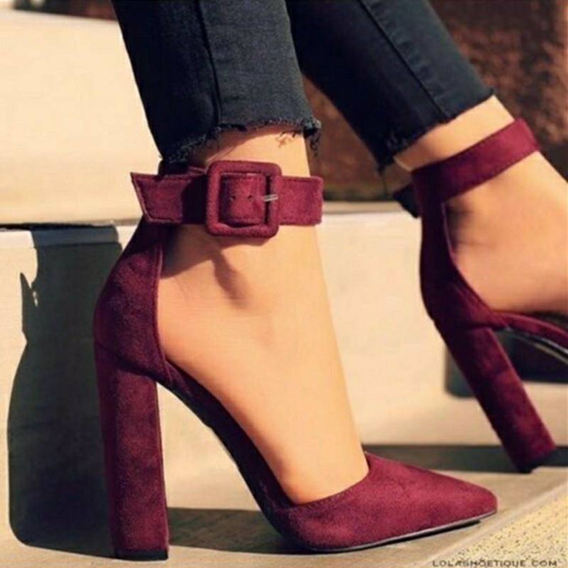 Moda Salto marsala 👠