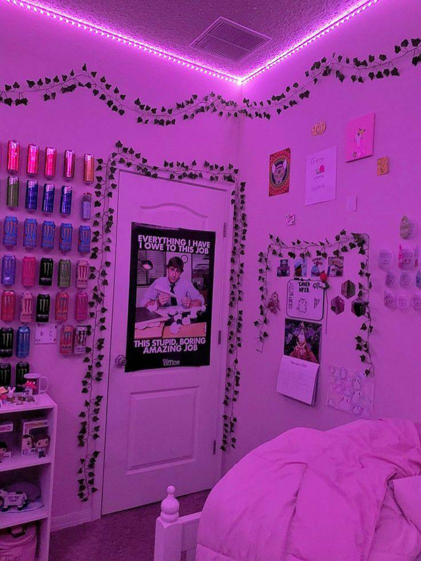 Moda Quarto Luz Led 💕