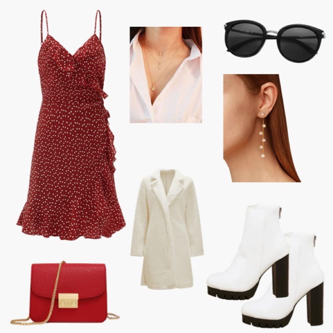 Fashion Red and white