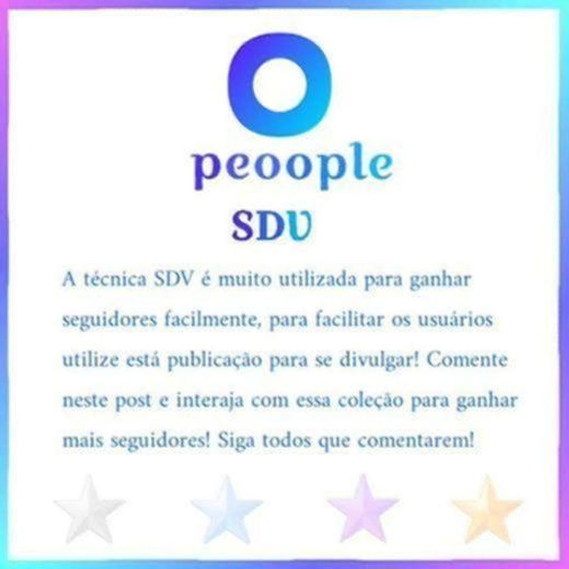Social Sigo de volta (SDV)