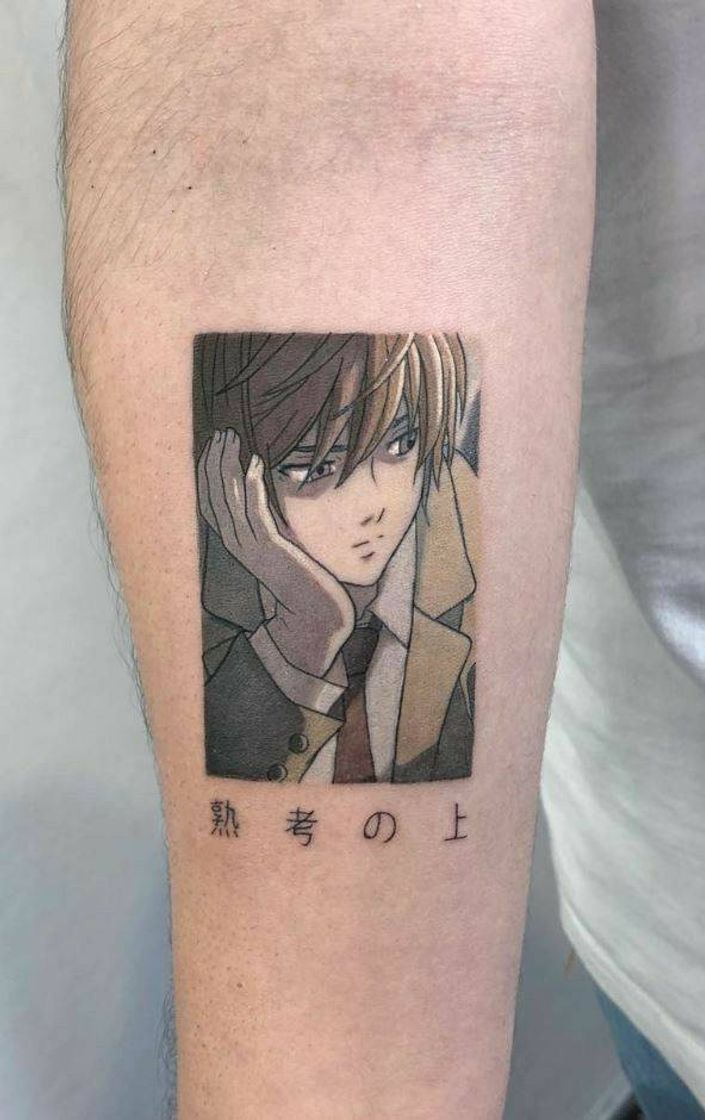 Moda Tatuagem anime death note 