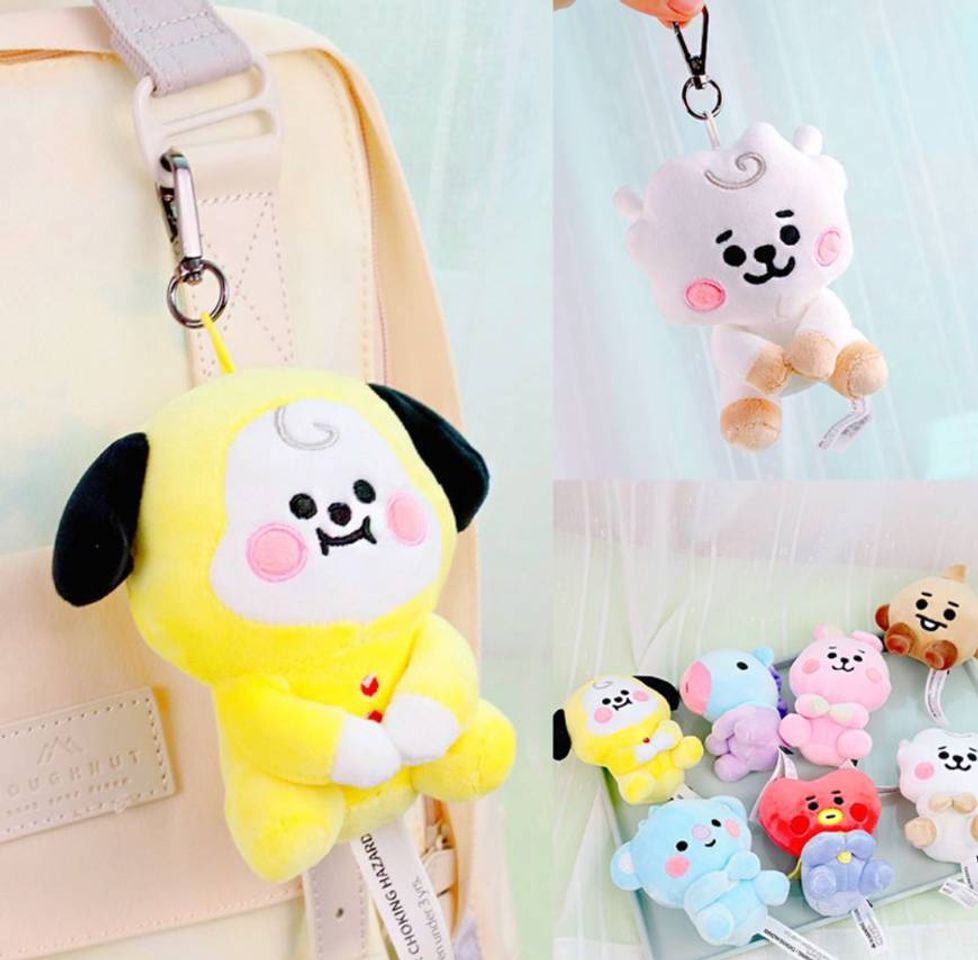 Moda Chaveiro Com Boneco De Pelúcia Flexível Kpop Bt21 Bts Tata C