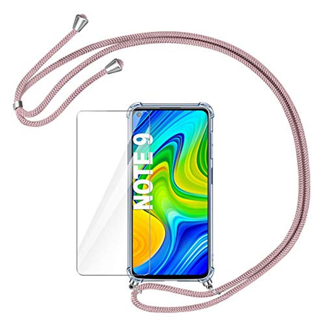 Products AROYI Funda con Cuerda para Xiaomi Redmi Note 9