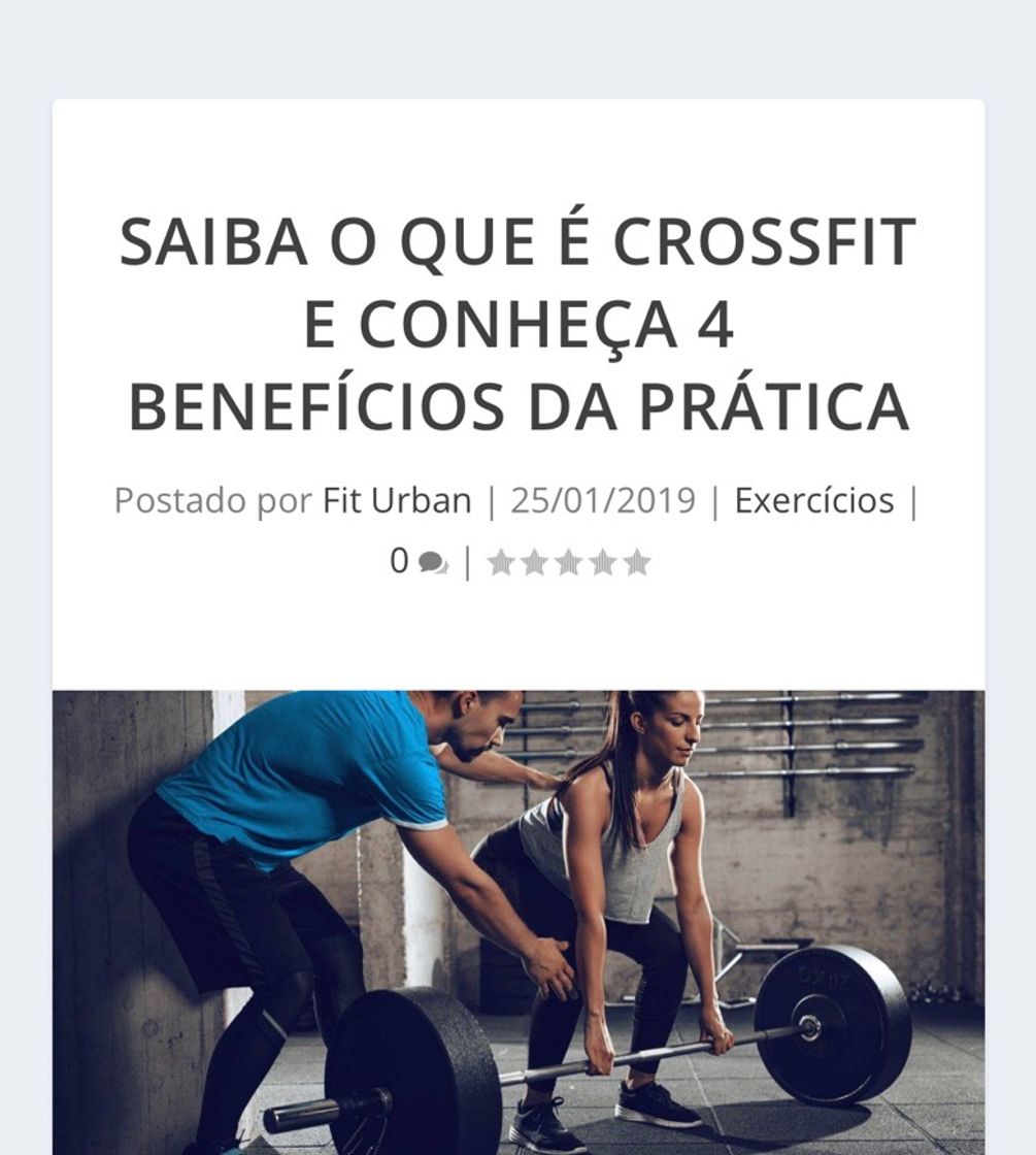 Moda Crossfit 