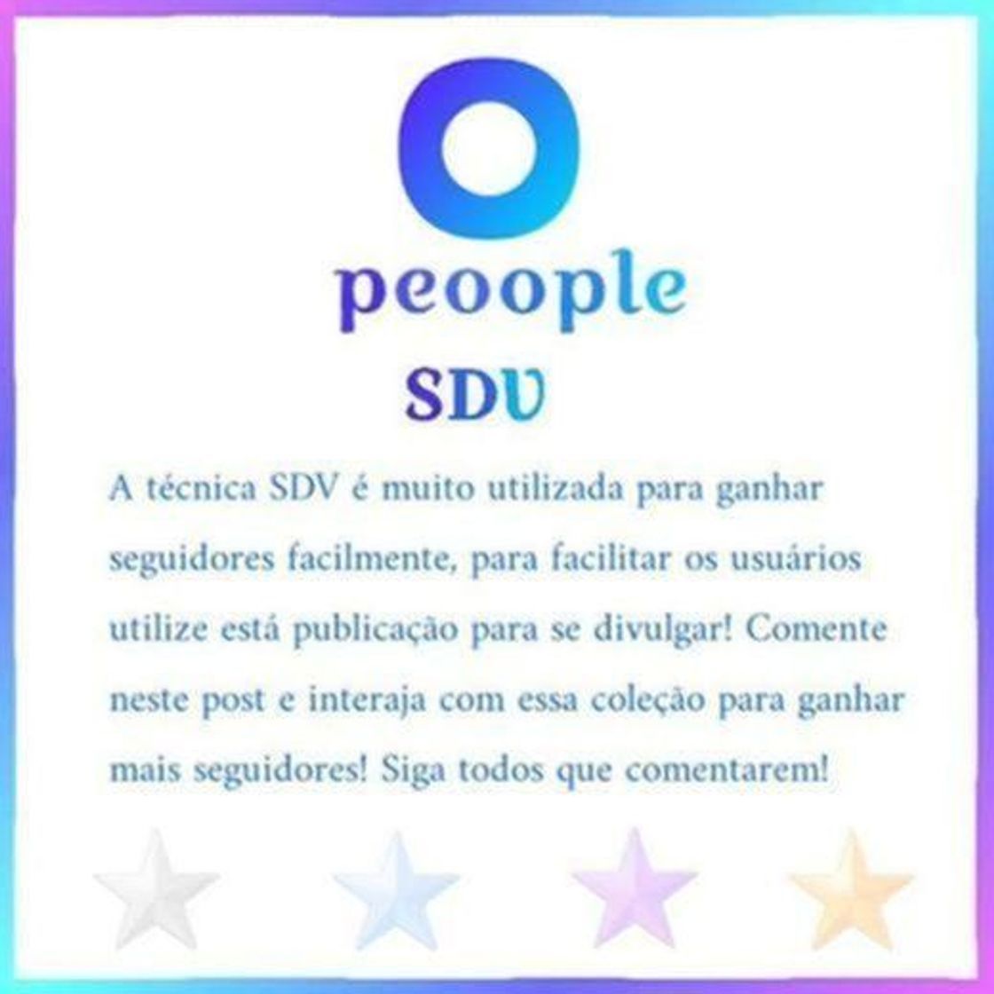 Social Sigo de volta (SDV)