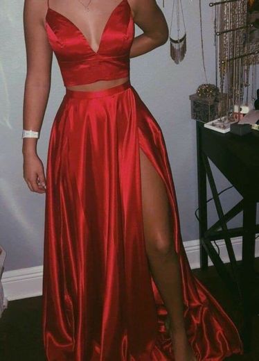 vestido vermelho deslumbrante 