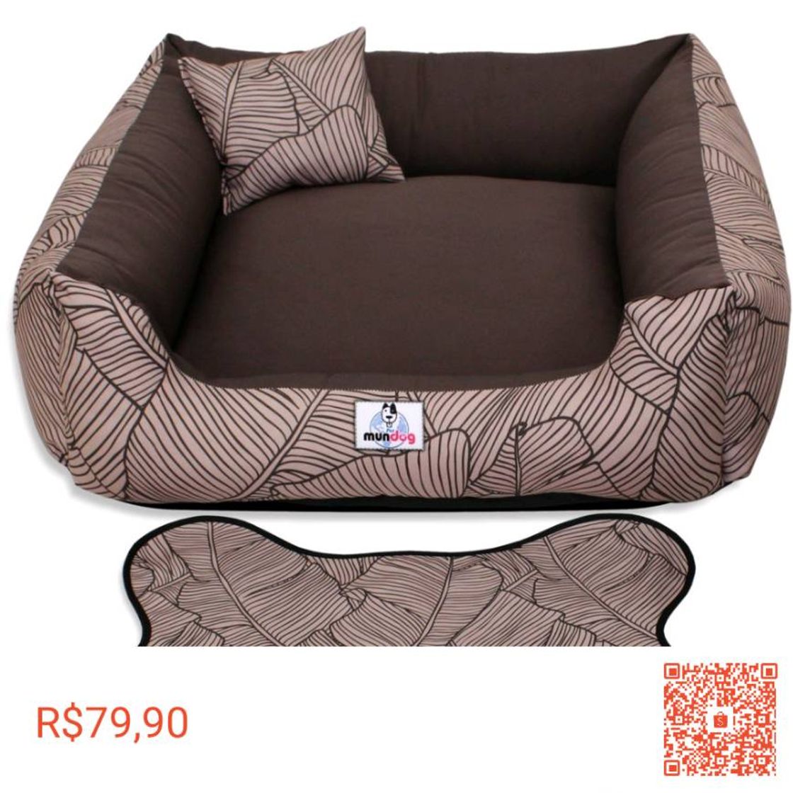 Social Caminha cama pet para cachorro lavável tamanh G kit 3 peças 