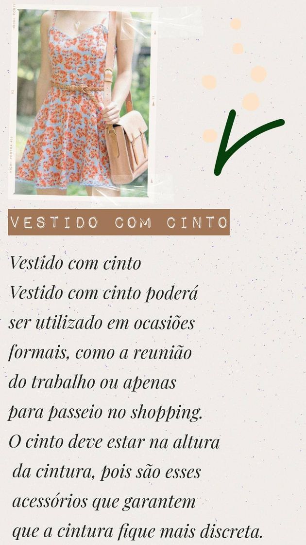 Moda Vestido com cinto