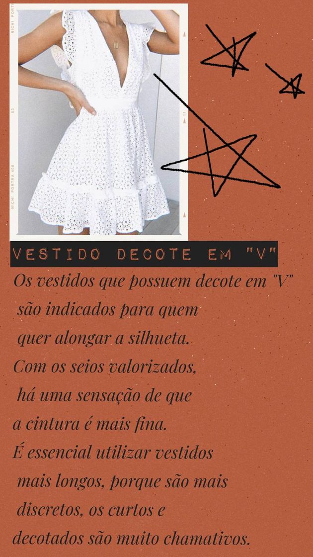 Moda Vestido decote em "V"