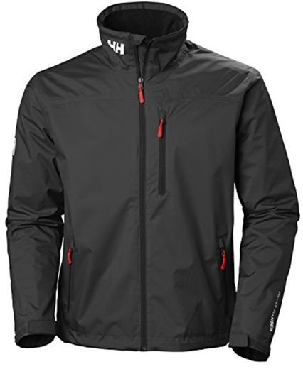 Helly Hansen Crew Midlayer Chaqueta deportiva impermeable, Hombre, Negro