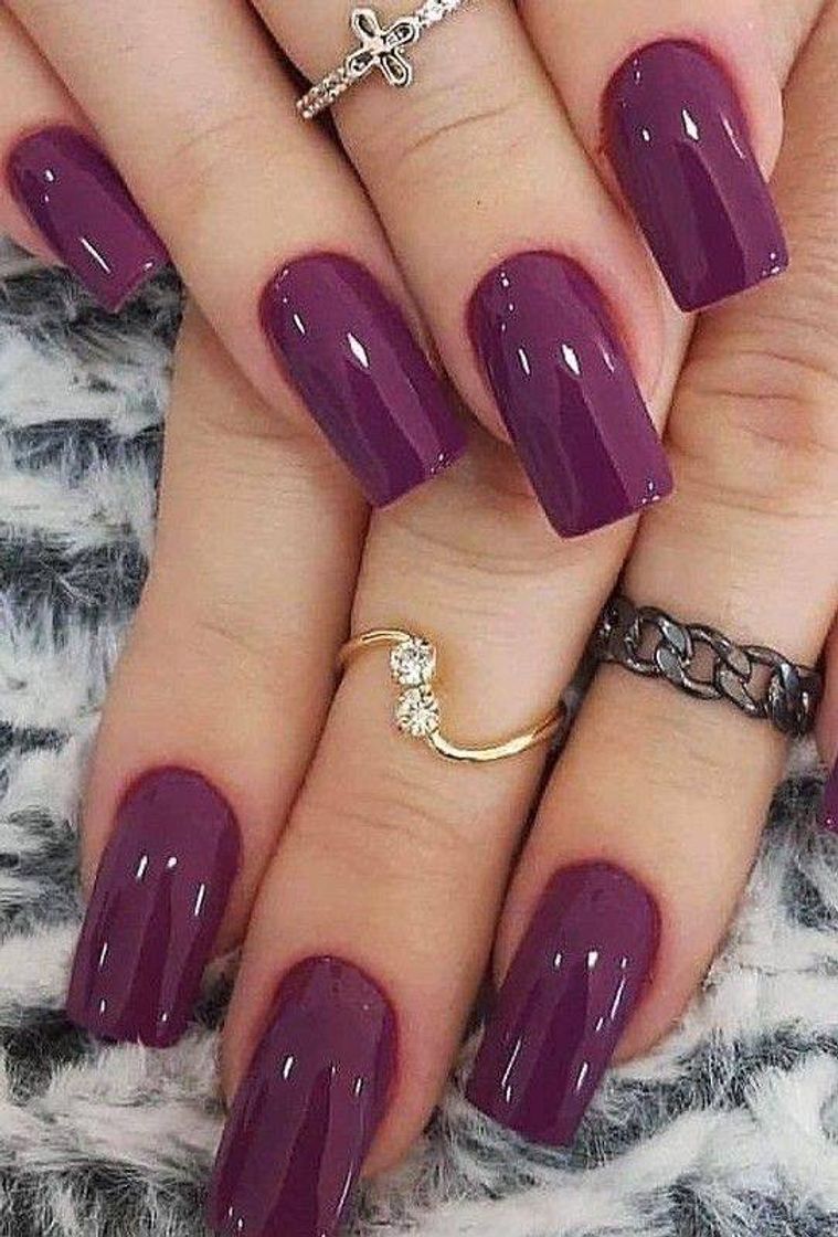 Fashion Unhas cor vinho