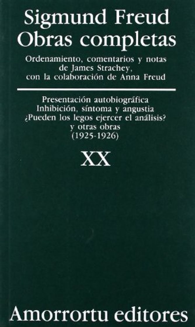 Book Presentación Autobiográfica, Inhibición, Síntomas y Angustia, ¿Pueden los Legos E0jercer el Análisis?,
