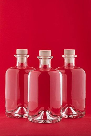 6 botellas de vidrio vacías 500 ml APO SPI botellas de zumo