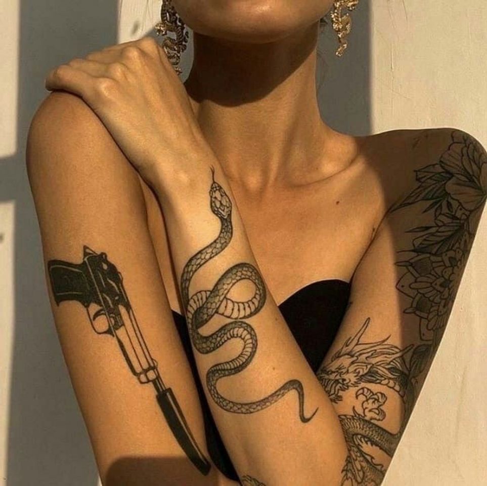 Fashion Snake tatoo 