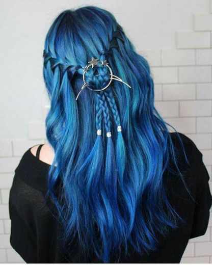 Blue hairstyle 
