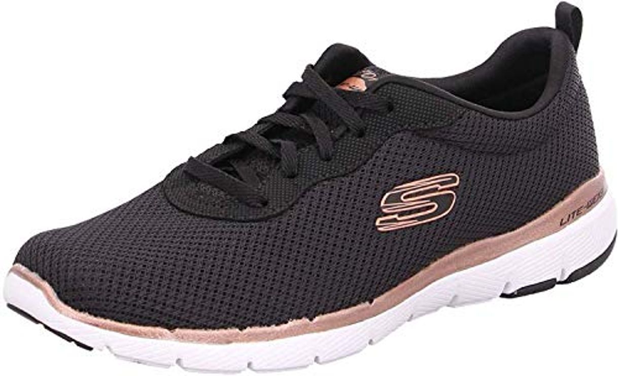 Social Skechers Women's Flex Appeal 3.0-first Insight Trainers, Black