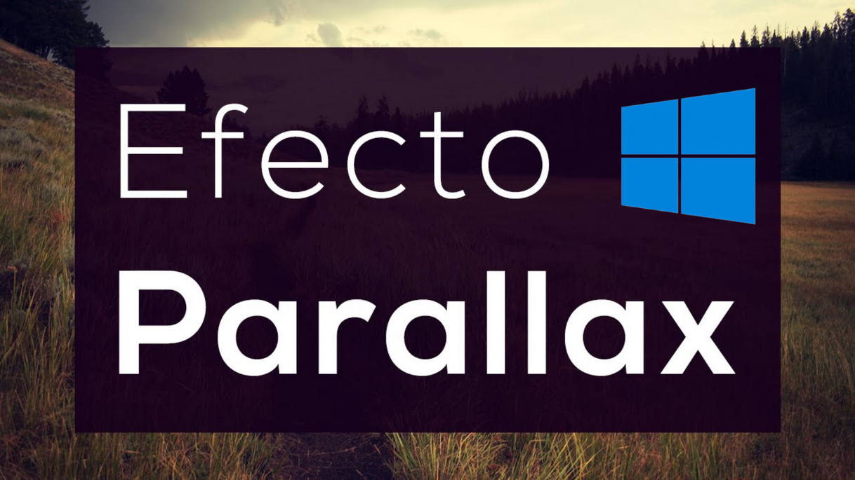 Fashion EFECTO PARALLAX EN WINDOWS 8/8.1/10 - YouTube