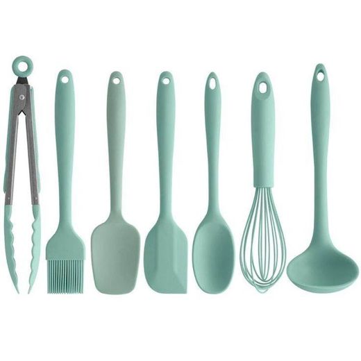 Conjunto de utensílios  em silicone 😍