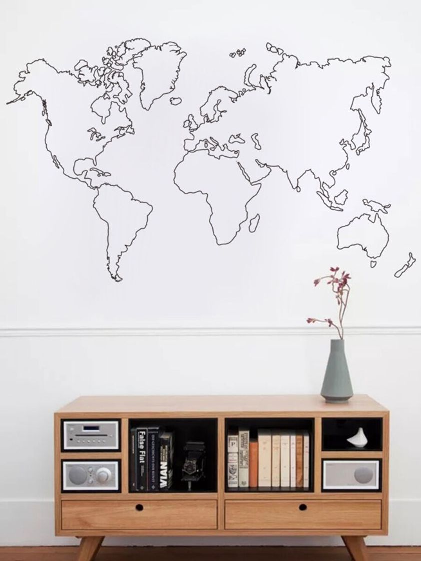 Producto Vinilo con mapa del mundo 