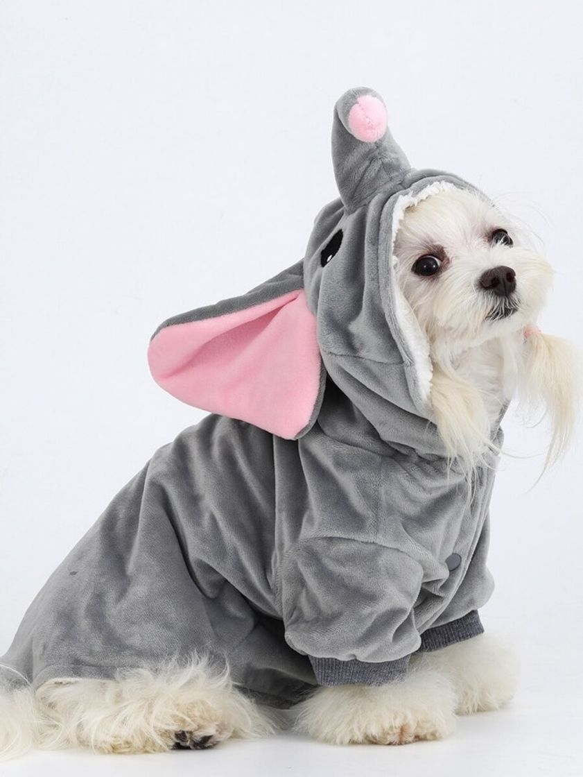 Moda Abrigo de elefante para perro 