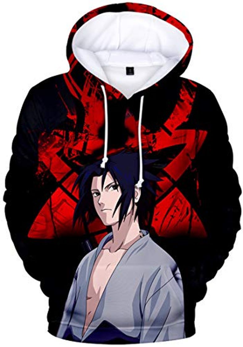 Fashion PANOZON Hombre Sudadera con Capucha Figura Impresa de Naruto Mangas Largas