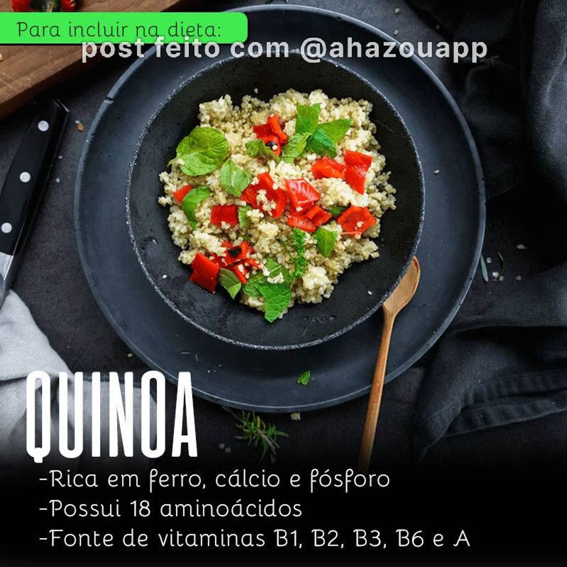 Fashion Dica Sobre a Quinoa. 