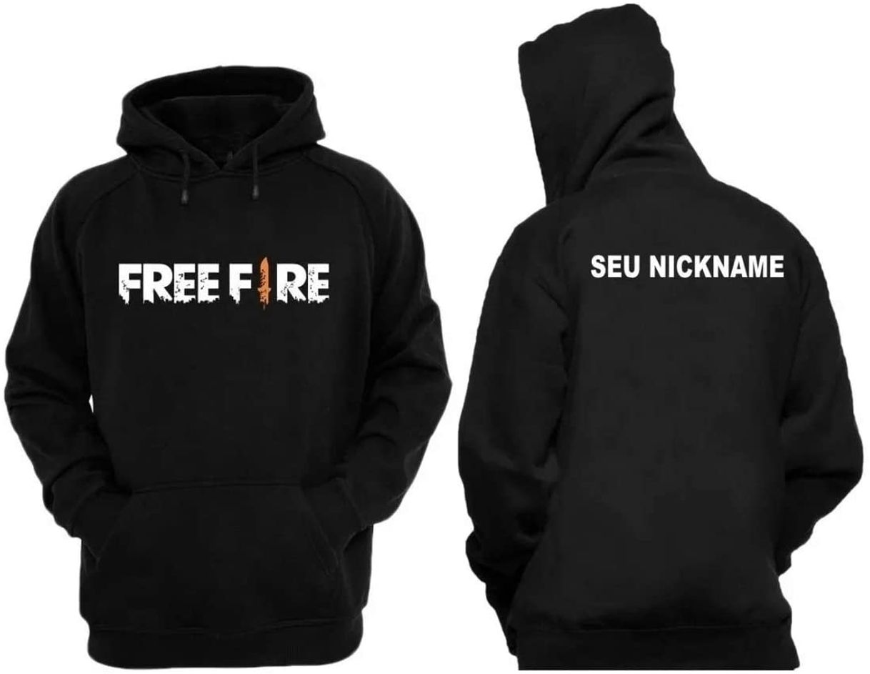 Moda Moletom Ganguru Free Fire Com Seu Nick Name Nas Costas

