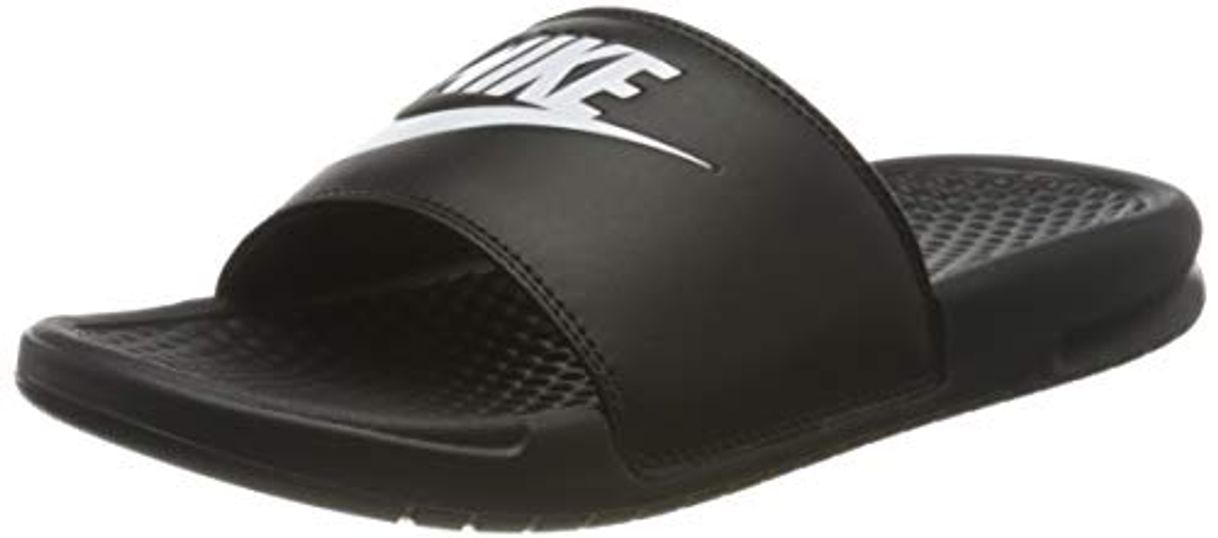 Moda Nike Benassi, Sandalia de Diapositivas Mujer, Negro