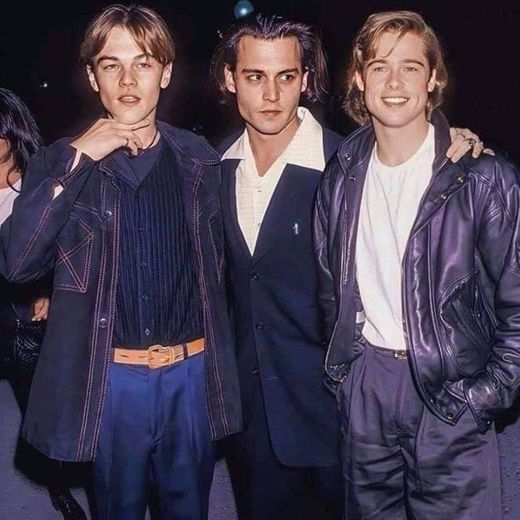 Leonardo DiCaprio, Johnny Depp e Brad Pitt ❤️❤️❤️