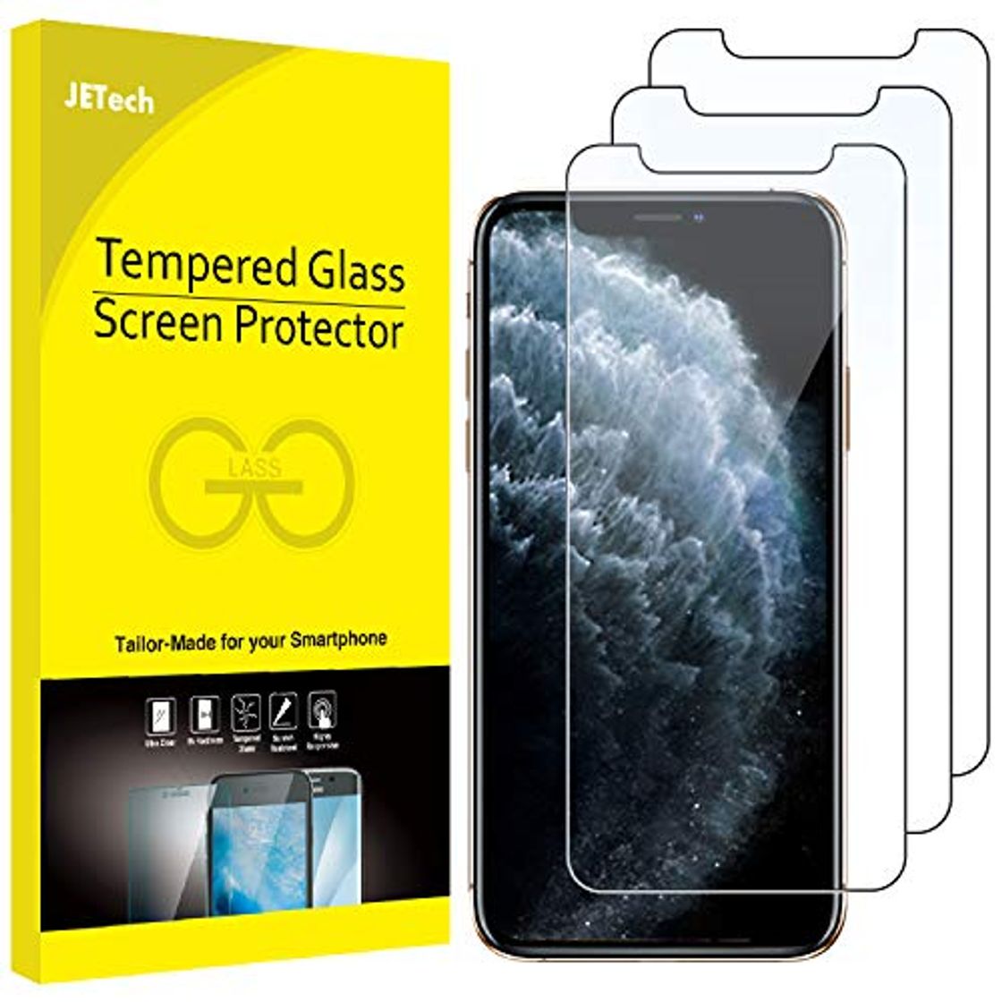 Electrónica JETech Protector de Pantalla Compatible iPhone 11 Pro