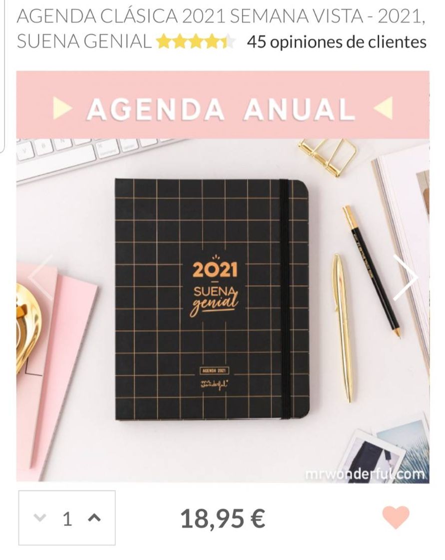 Moda AGENDA CLÁSICA 2021 SEMANA VISTA - 2021, SUENA GENIAL