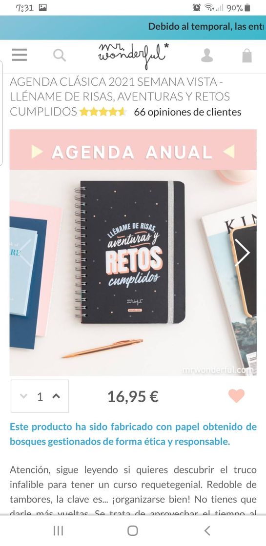 Moda AGENDA CLÁSICA 2021 SEMANA VISTA - LLÉNAME DE RISAS...