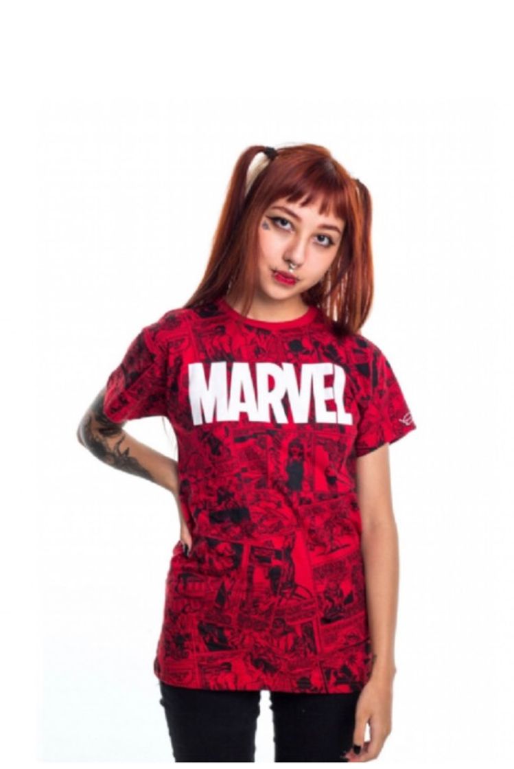 Fashion Camiseta Marvel