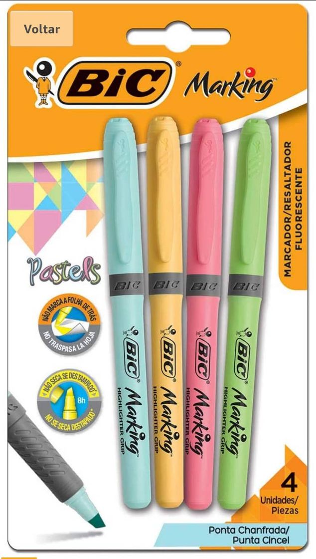 Product Marca texto cores pastel