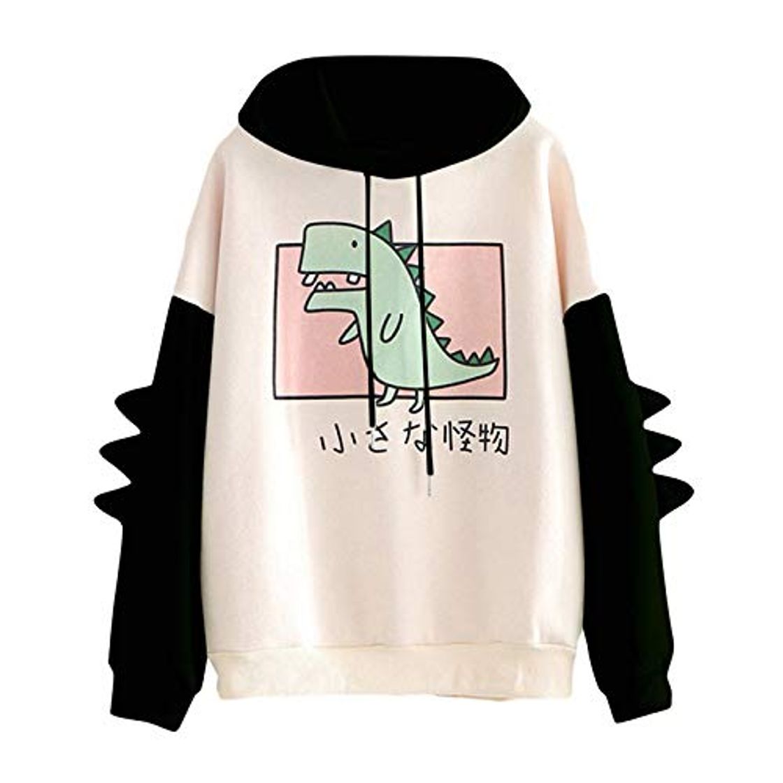 Fashion Sudadera con Capucha de Manga Larga con Estampado de Dinosaurio y Alfabeto