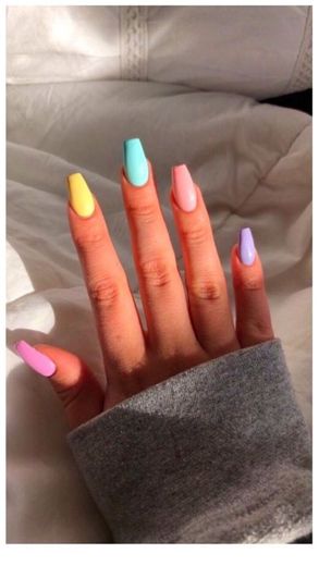 pastel nails