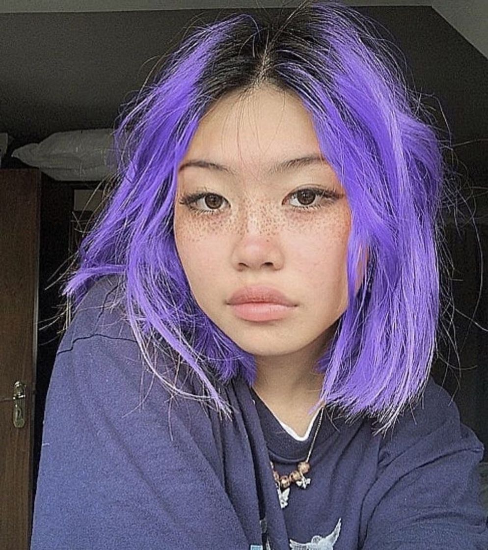 Fashion purple hair 