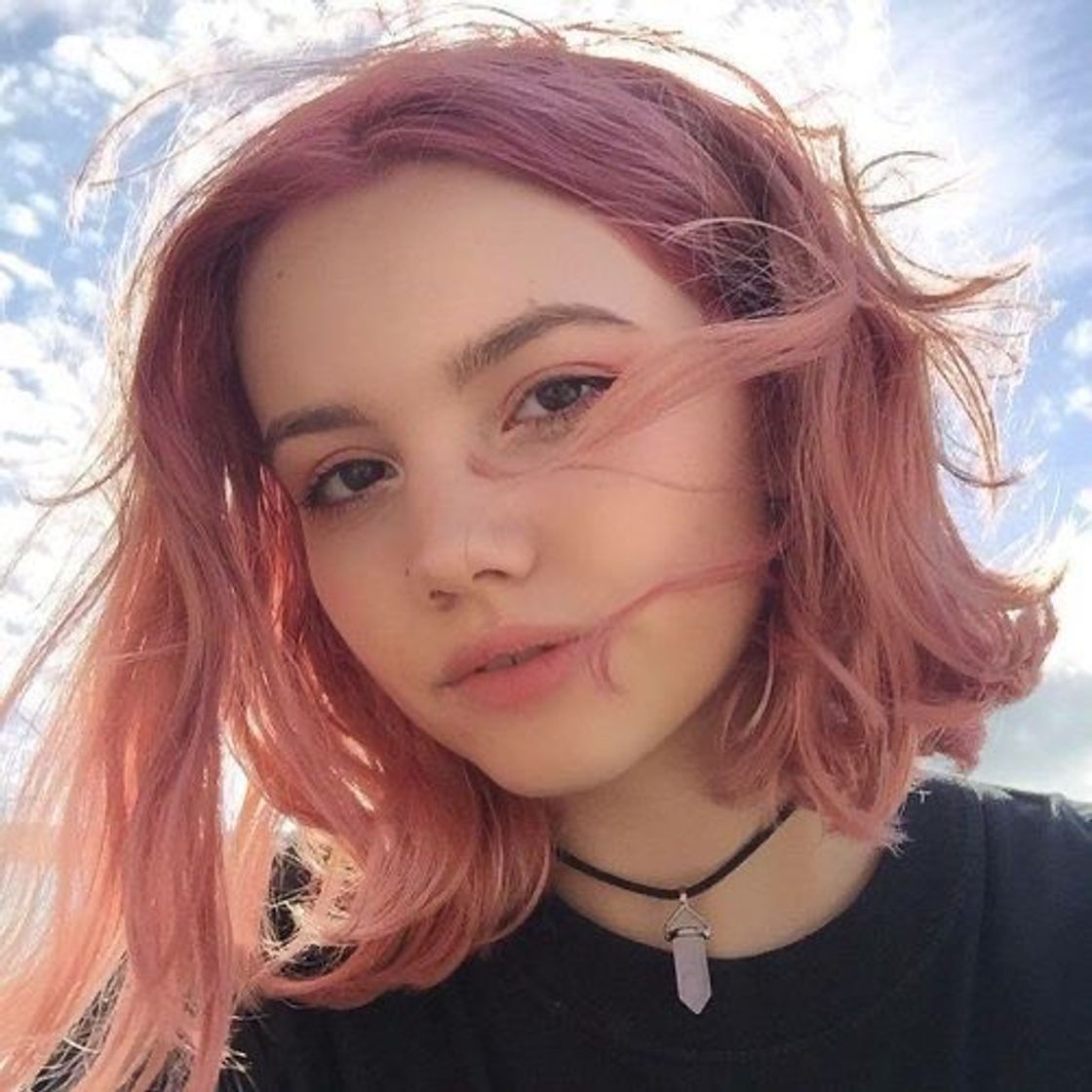 Fashion pink hair