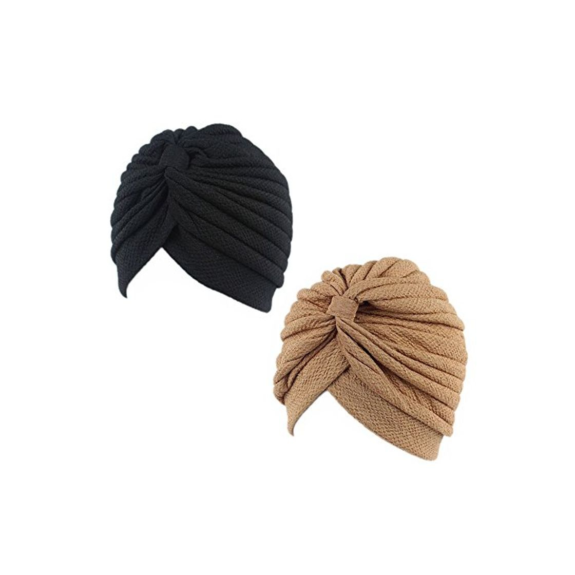 Pluto & Fox Gorra Beanie De Tela Color Liso Turbante para Cabeza