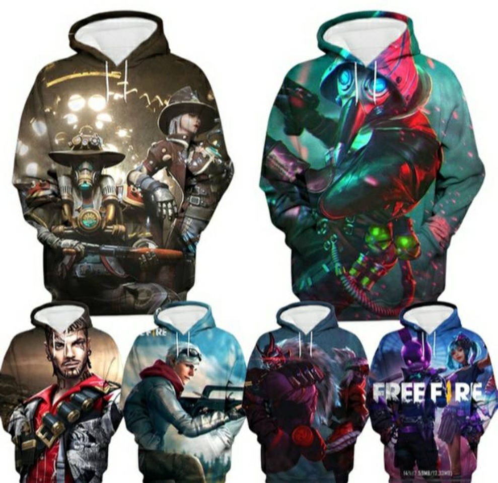 Fashion CAMISA PERSONALIZADA FREE FIRE 3D