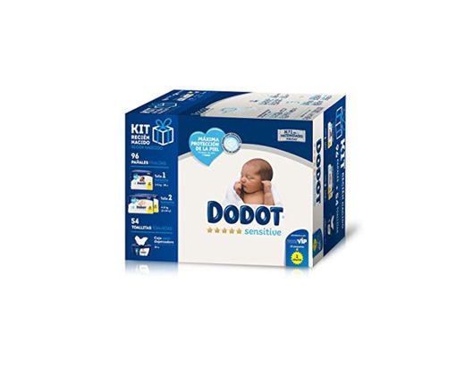 Dodot Sensitive Pañales Talla 1, 28 pañales, 2-5kg