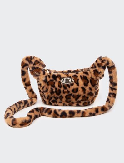 Fluffy Leopard Print Crossbody Bag – Minga London